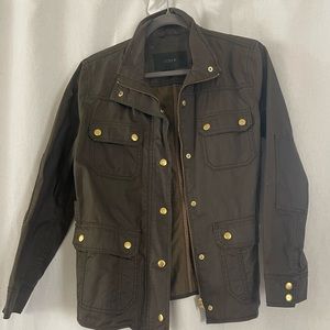 J Crew Women’s Waxed Cotton Ladies Field Jacket / PM